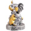 Resin Elephant Playing Musical Instrument Showpiece For Home Dcor Living Room Bedroom Table Top - Image 2
